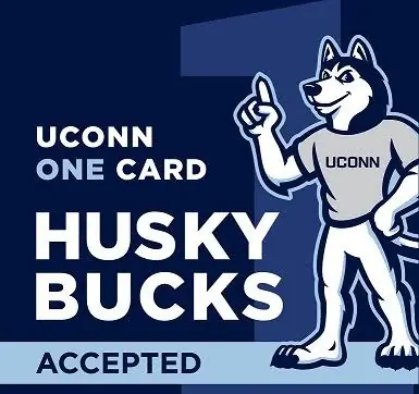 UConn One Card Husky Bucks accepted here