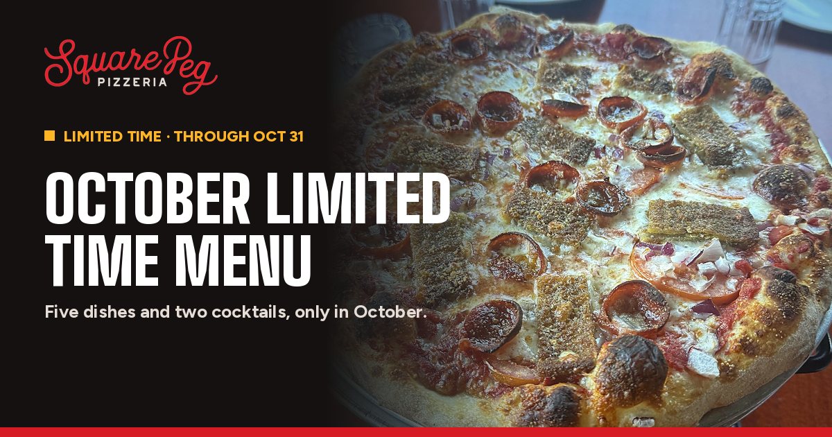 October Specials | Square Peg Pizzeria