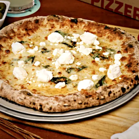 Bianco pizza from Square Peg Pizzeria