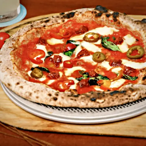 Spicy Margherita pizza from Square Peg Pizzeria